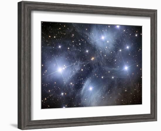 The Pleiades, An Open Cluster of Stars in the Constellation Taurus-Stocktrek Images-Framed Photographic Print