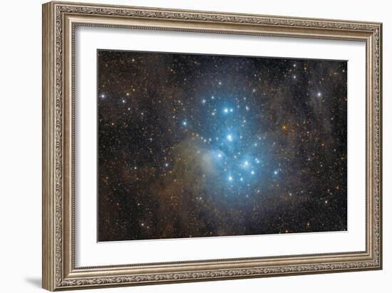 The Pleiades, an Open Star Cluster in the Constellation of Taurus--Framed Photographic Print