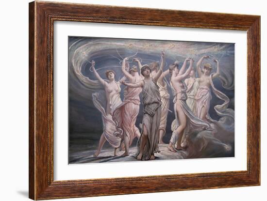 The Pleiades - Seven Sisters-Elihu Vedder-Framed Art Print