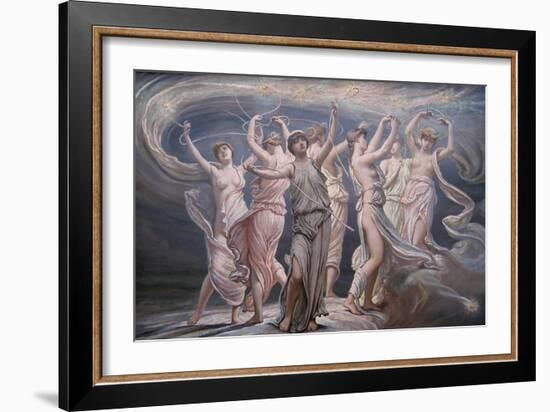 The Pleiades - Seven Sisters-Elihu Vedder-Framed Art Print