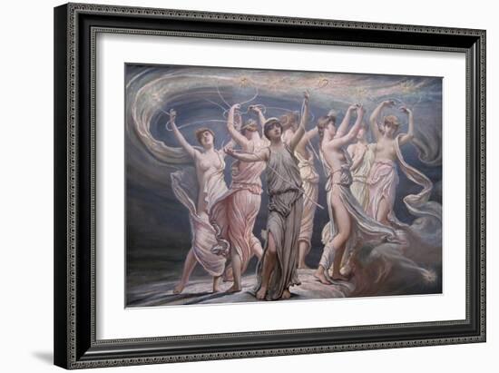 The Pleiades - Seven Sisters-Elihu Vedder-Framed Art Print