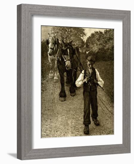 The Plough Boy, 1900-Henry Herbert La Thangue-Framed Giclee Print