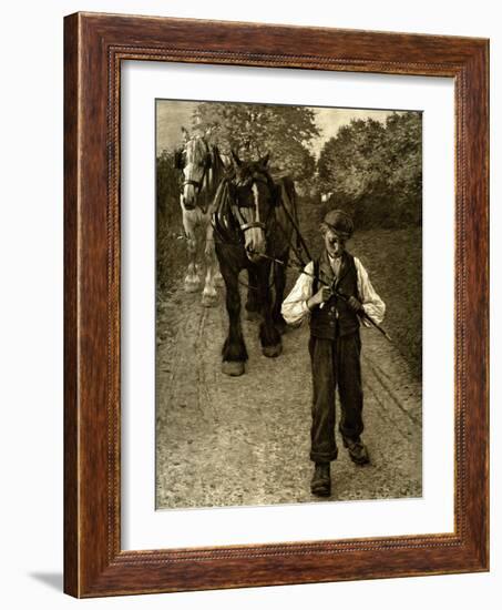 The Plough Boy, 1900-Henry Herbert La Thangue-Framed Giclee Print