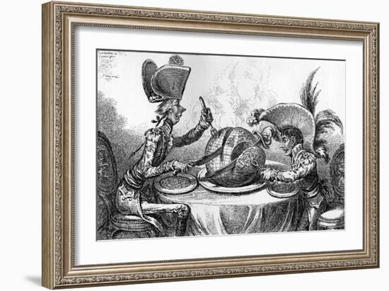 'The Plum Pudding in-James Gillray-Framed Giclee Print