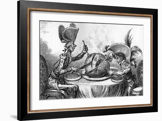 'The Plum Pudding in-James Gillray-Framed Giclee Print