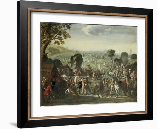 The Plundering of a Village During the Thirty Years' War, 1660-Cornelis De Wael-Framed Giclee Print