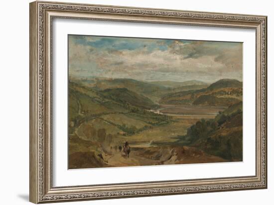 The Plym Estuary Looking North-J. M. W. Turner-Framed Giclee Print