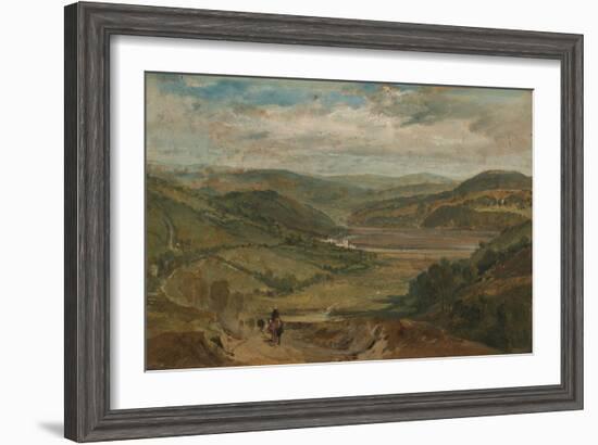 The Plym Estuary Looking North-J. M. W. Turner-Framed Giclee Print