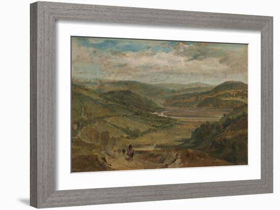 The Plym Estuary Looking North-J. M. W. Turner-Framed Giclee Print