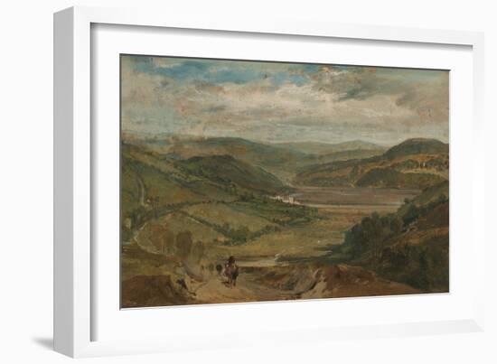 The Plym Estuary Looking North-J. M. W. Turner-Framed Giclee Print