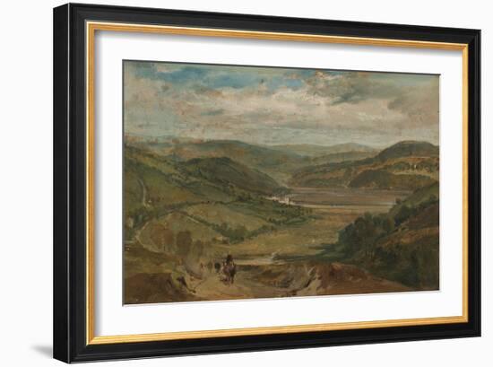 The Plym Estuary Looking North-J. M. W. Turner-Framed Giclee Print