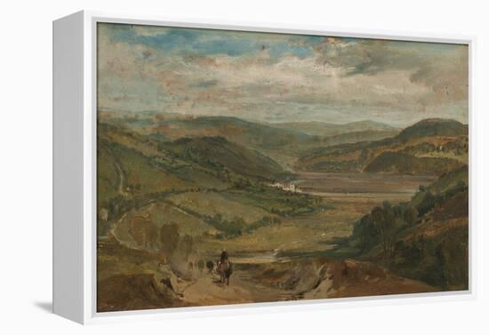 The Plym Estuary Looking North-J. M. W. Turner-Framed Premier Image Canvas