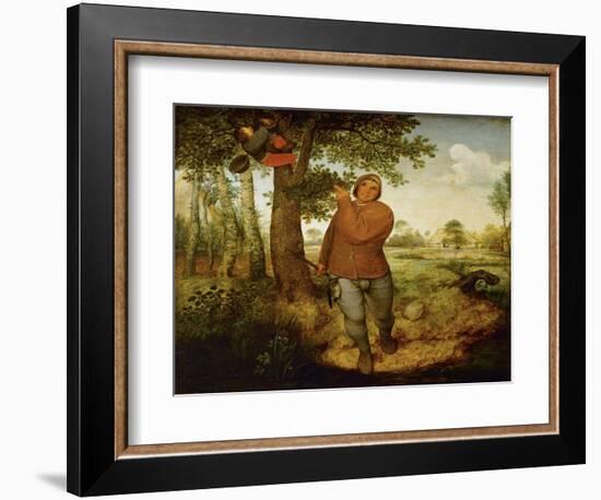 The Poacher (Bauer und Vogeldieb) 1568-Pieter Bruegel the Elder-Framed Giclee Print