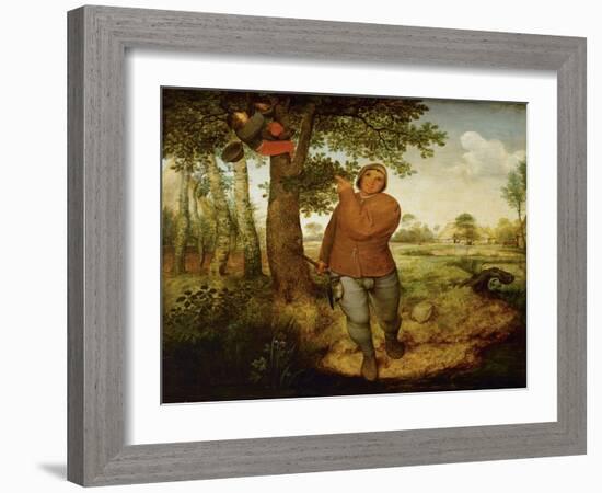 The Poacher (Bauer und Vogeldieb) 1568-Pieter Bruegel the Elder-Framed Giclee Print