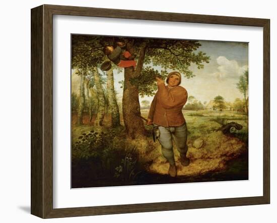 The Poacher (Bauer und Vogeldieb) 1568-Pieter Bruegel the Elder-Framed Giclee Print