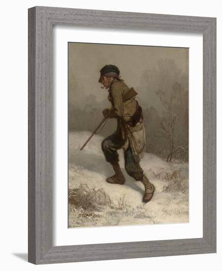 The Poacher, C.1847 (Oil on Canvas)-Alexandre Gabriel Decamps-Framed Giclee Print