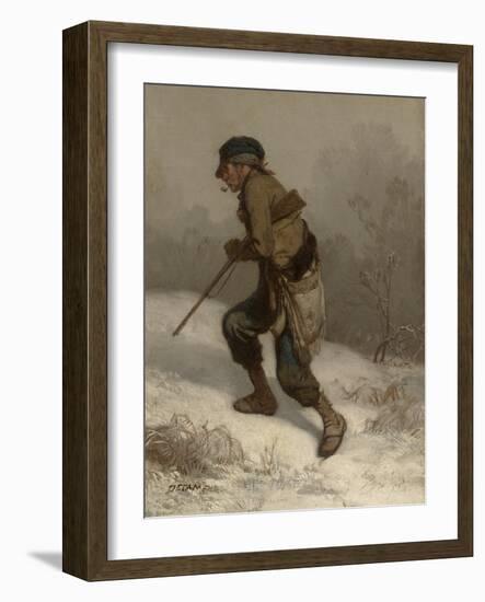 The Poacher, C.1847 (Oil on Canvas)-Alexandre Gabriel Decamps-Framed Giclee Print