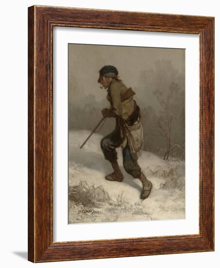 The Poacher, C.1847 (Oil on Canvas)-Alexandre Gabriel Decamps-Framed Giclee Print