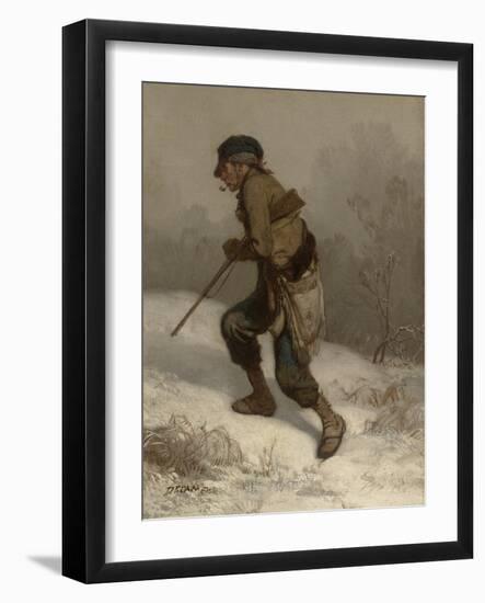 The Poacher, C.1847 (Oil on Canvas)-Alexandre Gabriel Decamps-Framed Giclee Print