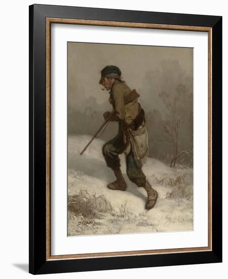 The Poacher, C.1847 (Oil on Canvas)-Alexandre Gabriel Decamps-Framed Giclee Print