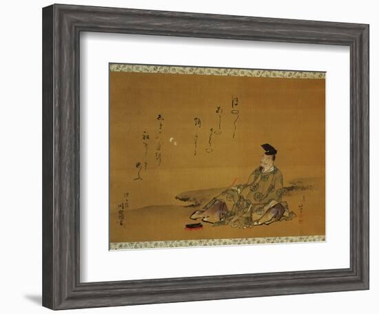 The Poet Kakinomoto No Hitomaro-null-Framed Giclee Print