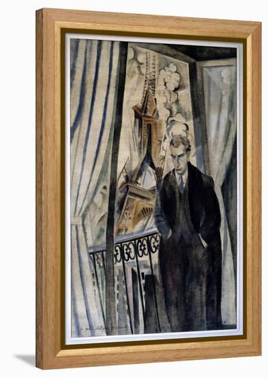 The Poet Philippe Soupault (1897-1990). Portrait of Philippe Soupault (1897-1990), French Poet. Pai-Robert Delaunay-Framed Premier Image Canvas