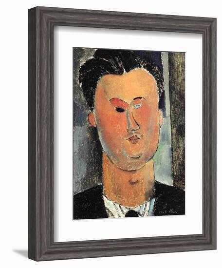 The Poet Pierre Reverdy, c.1915-Amedeo Modigliani-Framed Giclee Print