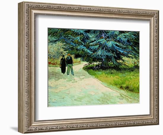 The Poet's Garden, Arles 1888-Vincent van Gogh-Framed Giclee Print