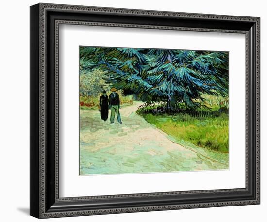 The Poet's Garden, Arles 1888-Vincent van Gogh-Framed Giclee Print