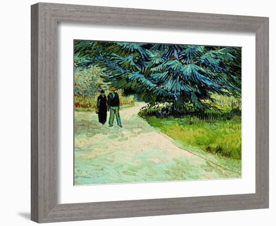 The Poet's Garden, Arles 1888-Vincent van Gogh-Framed Giclee Print