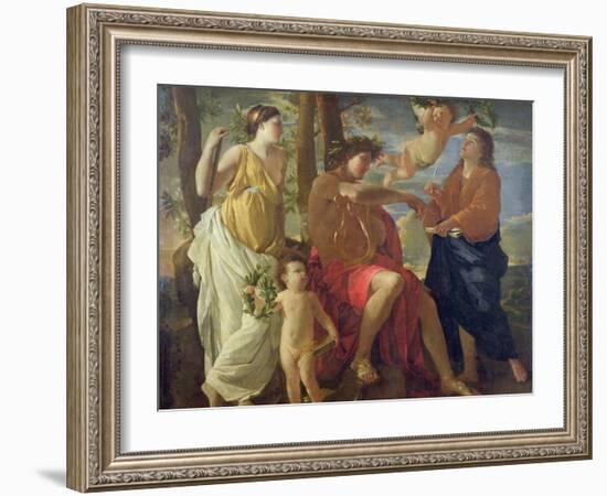 The Poet's Inspiration-Nicolas Poussin-Framed Giclee Print
