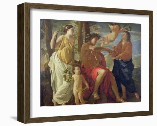 The Poet's Inspiration-Nicolas Poussin-Framed Giclee Print