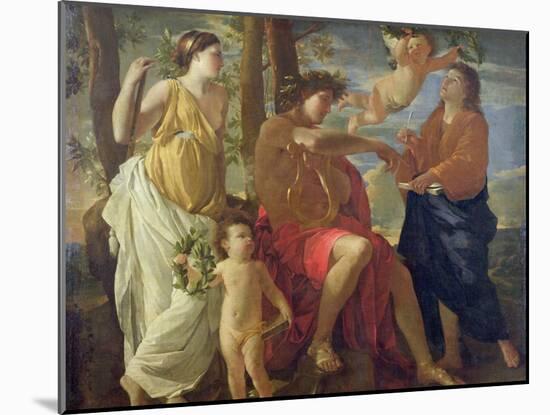 The Poet's Inspiration-Nicolas Poussin-Mounted Giclee Print