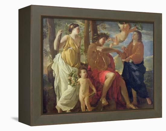 The Poet's Inspiration-Nicolas Poussin-Framed Premier Image Canvas