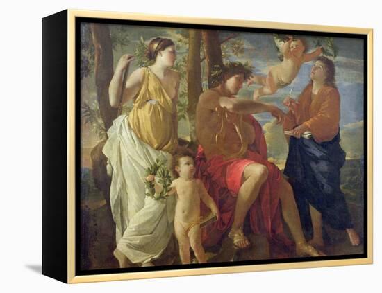 The Poet's Inspiration-Nicolas Poussin-Framed Premier Image Canvas