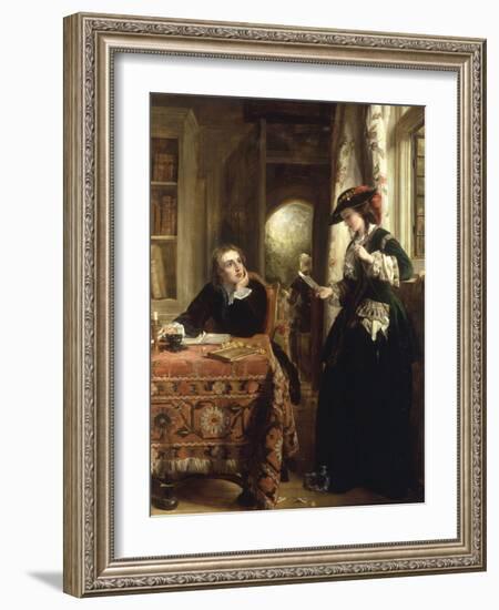 The Poet's Theme-John Callcott Horsley-Framed Giclee Print