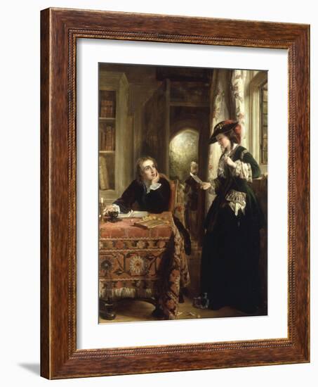 The Poet's Theme-John Callcott Horsley-Framed Giclee Print