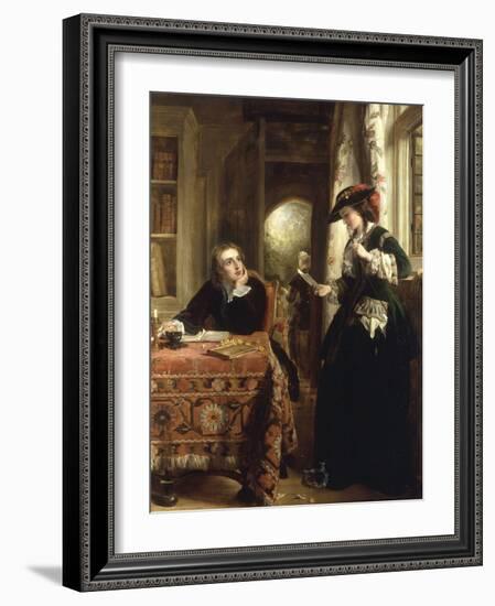 The Poet's Theme-John Callcott Horsley-Framed Giclee Print