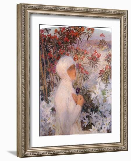 The Poetess, La Poetesse, C. 1890-Henri Martin-Framed Giclee Print