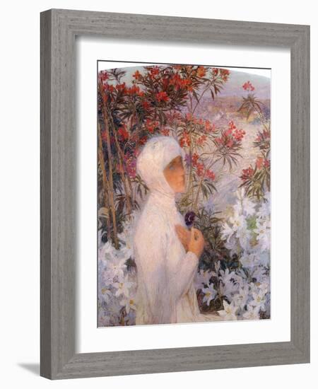 The Poetess, La Poetesse, C. 1890-Henri Martin-Framed Giclee Print