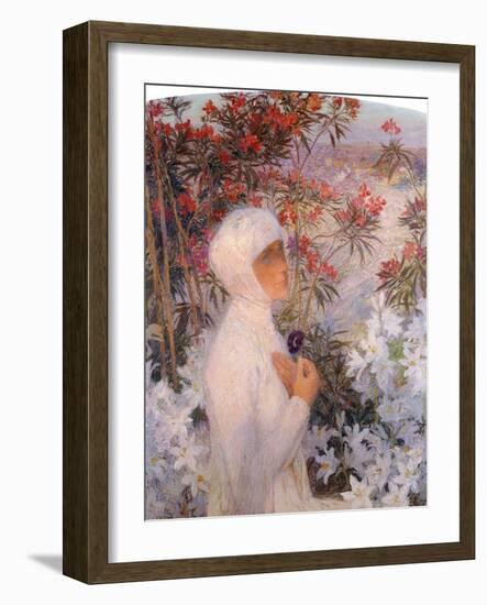 The Poetess, La Poetesse, C. 1890-Henri Martin-Framed Giclee Print