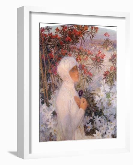 The Poetess, La Poetesse, C. 1890-Henri Martin-Framed Giclee Print