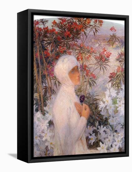 The Poetess, La Poetesse, C. 1890-Henri Martin-Framed Premier Image Canvas