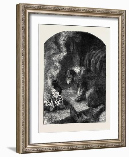 The Poetry of Nature: the Old Shepherd's Dog-Harrison William Weir-Framed Giclee Print