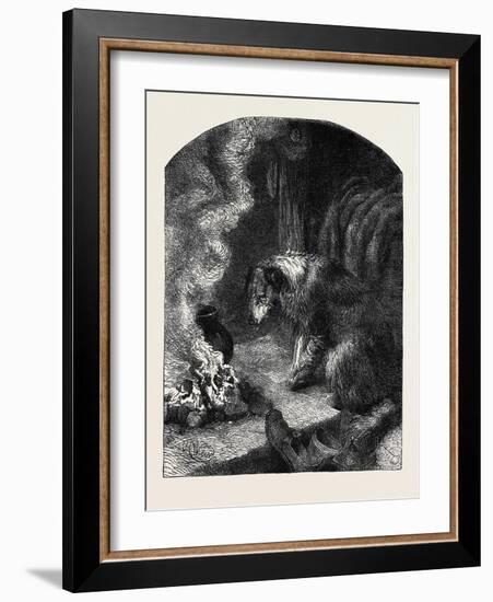 The Poetry of Nature: the Old Shepherd's Dog-Harrison William Weir-Framed Giclee Print