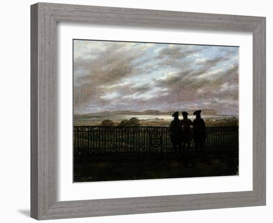 The Poets V.A. Zhukovsky, S.I. Turgenev and A.I. Turgenev, End 1820S-Caspar David Friedrich-Framed Giclee Print