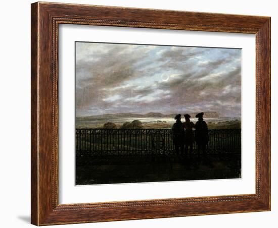 The Poets V.A. Zhukovsky, S.I. Turgenev and A.I. Turgenev, End 1820S-Caspar David Friedrich-Framed Giclee Print