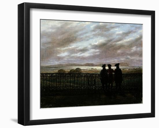 The Poets V.A. Zhukovsky, S.I. Turgenev and A.I. Turgenev, End 1820S-Caspar David Friedrich-Framed Giclee Print