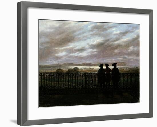 The Poets V.A. Zhukovsky, S.I. Turgenev and A.I. Turgenev, End 1820S-Caspar David Friedrich-Framed Giclee Print