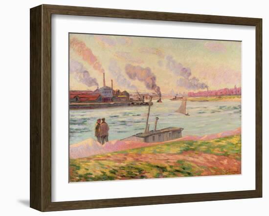 The Pointe D'Ivry, 1886-Armand Guillaumin-Framed Giclee Print